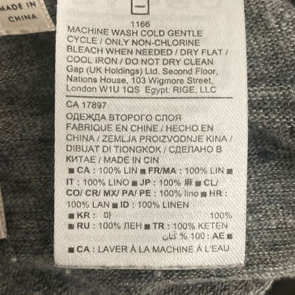 Banana Republic Linen Long Sleeve Boat Neck Top XS - Picture 7 of 7